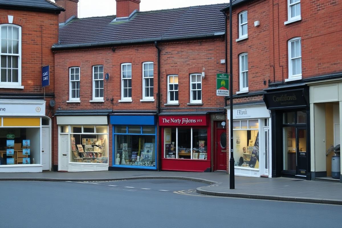 Red brick terraces and independent shopfronts